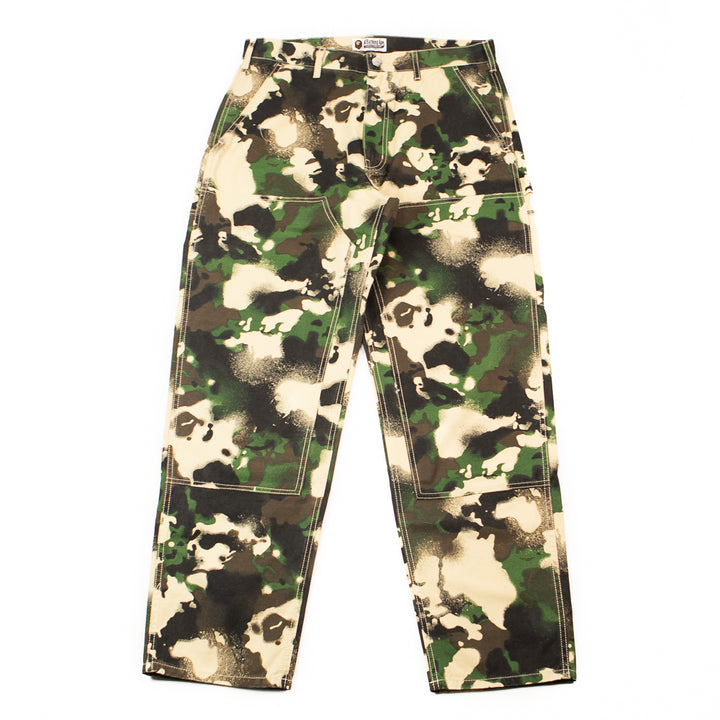 Map Camo Work Pants (Green)