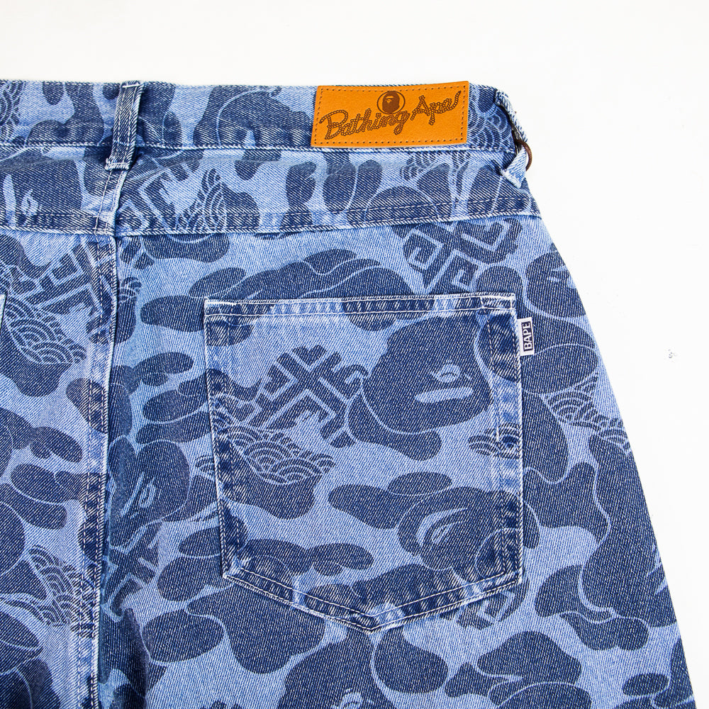 Asia Camo Denim Pants (Indigo)