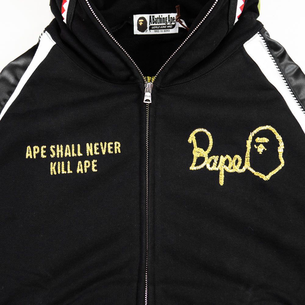 Souvenir Shark Zip Hoodie (Black) – Corporate