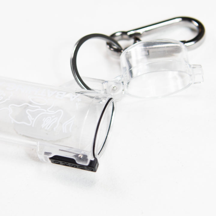 Neon Camo Lighter Case Keychain (Clear)