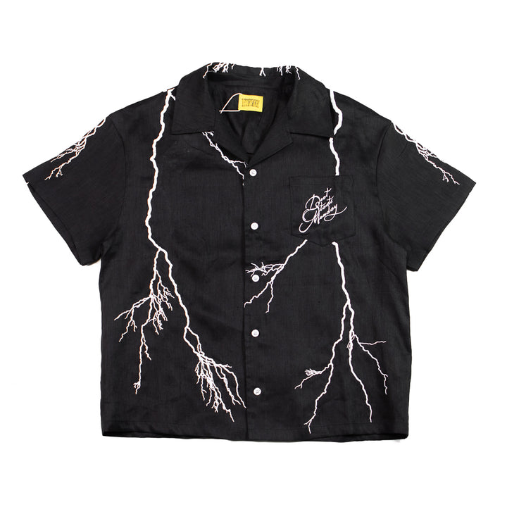 Lightning Button Up (Black)