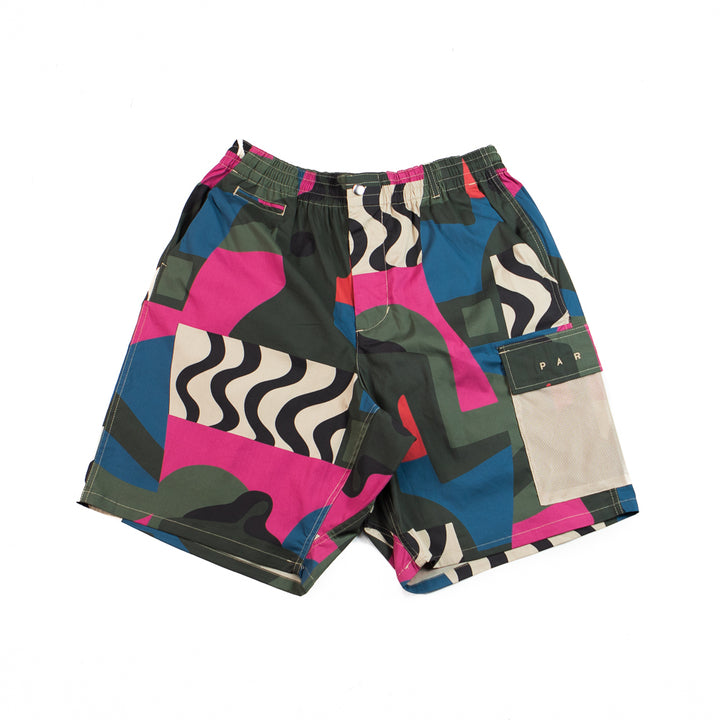 Distorted Camo Shorts (Pink)