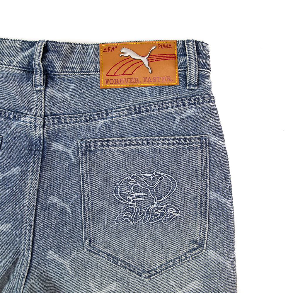PUMA x A$AP ROCKY Laser Monogram Denim (Faded Denim)