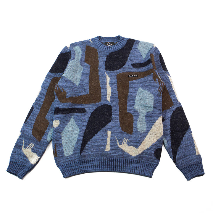 Detached Knitting Pullover (Blue)