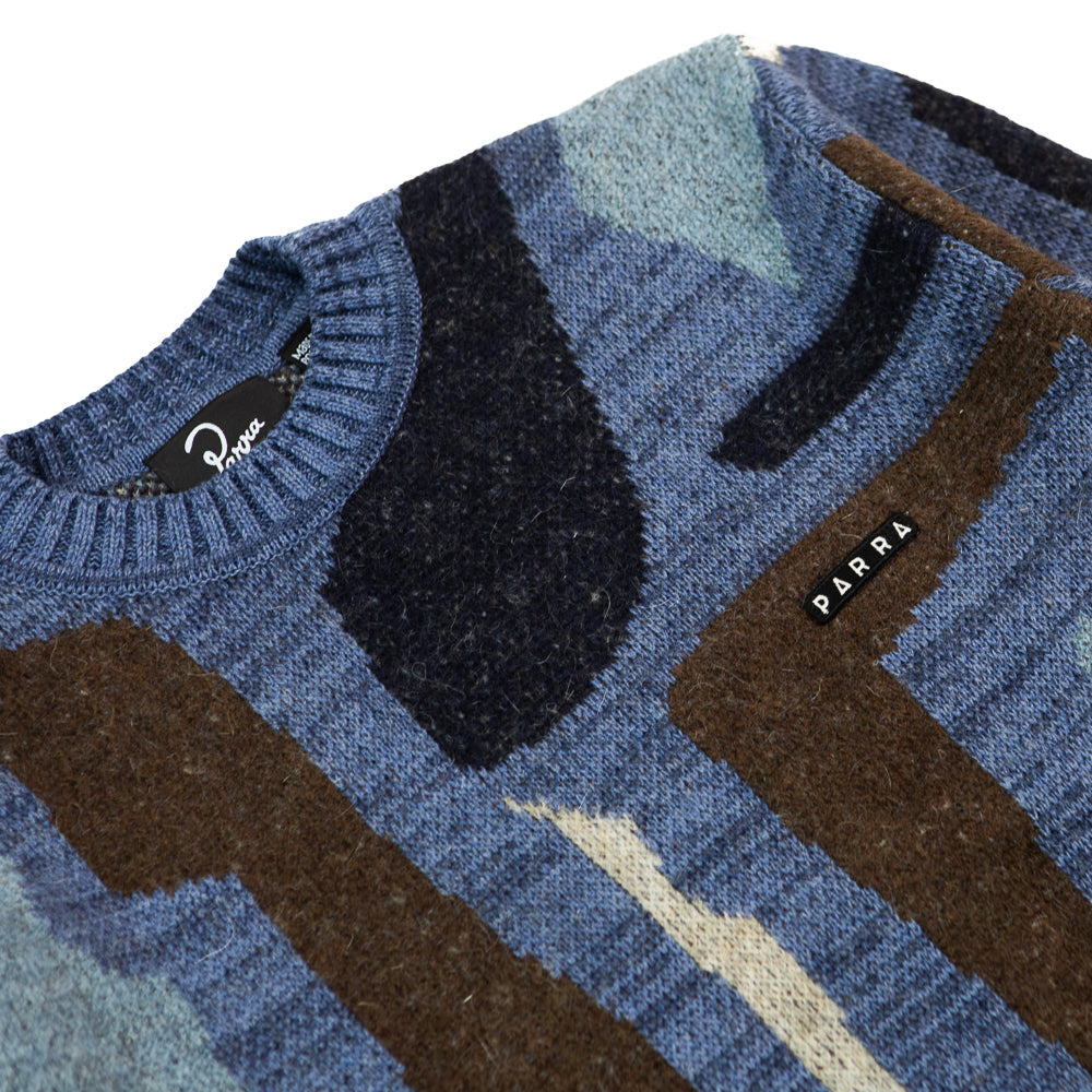 Detached Knitting Pullover (Blue)