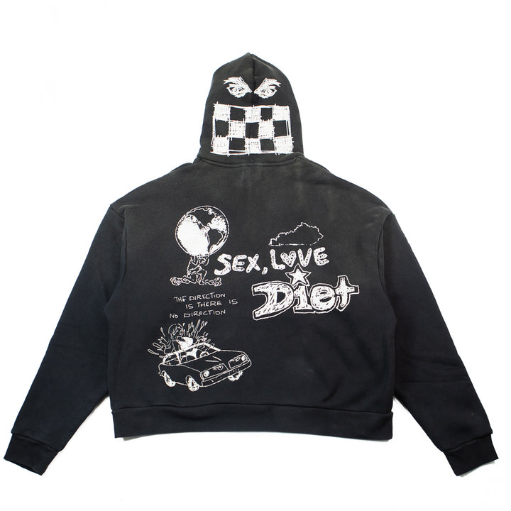 Doodle Hoodie (Vintage Black)
