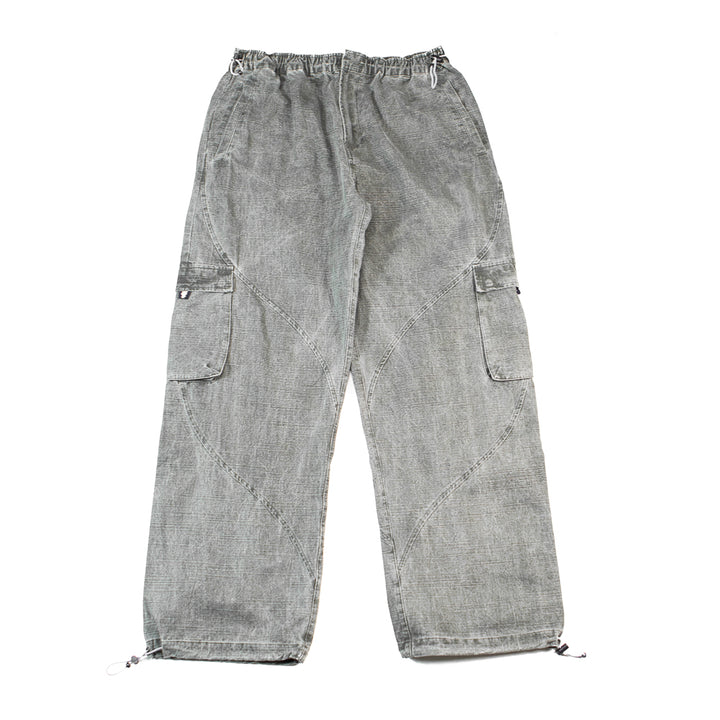 Baggy Washed Slant Cargo Pant (Olive)