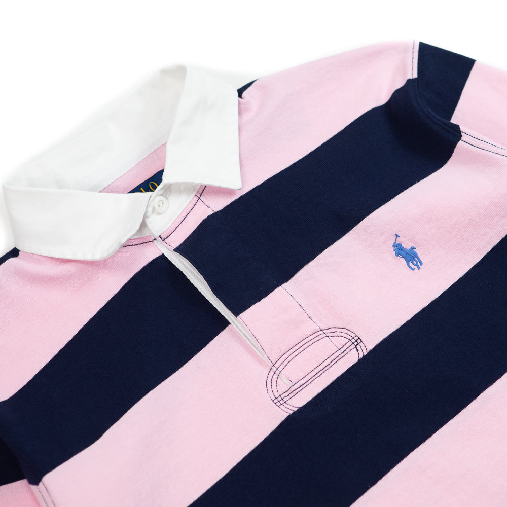 The Iconic Rugby Shirt (Carmel Pink/Newport Navy) – Corporate