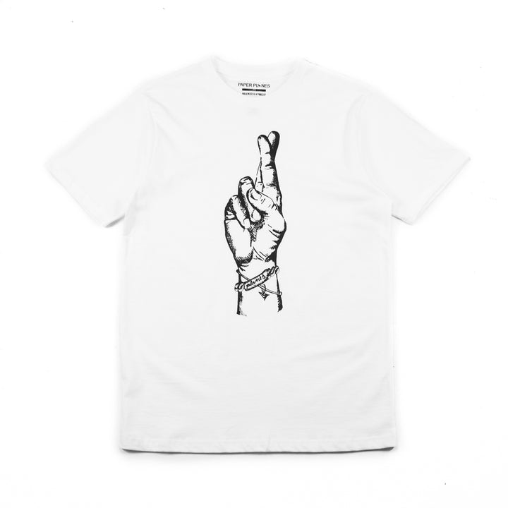 Fingers Crossed Tee (White)