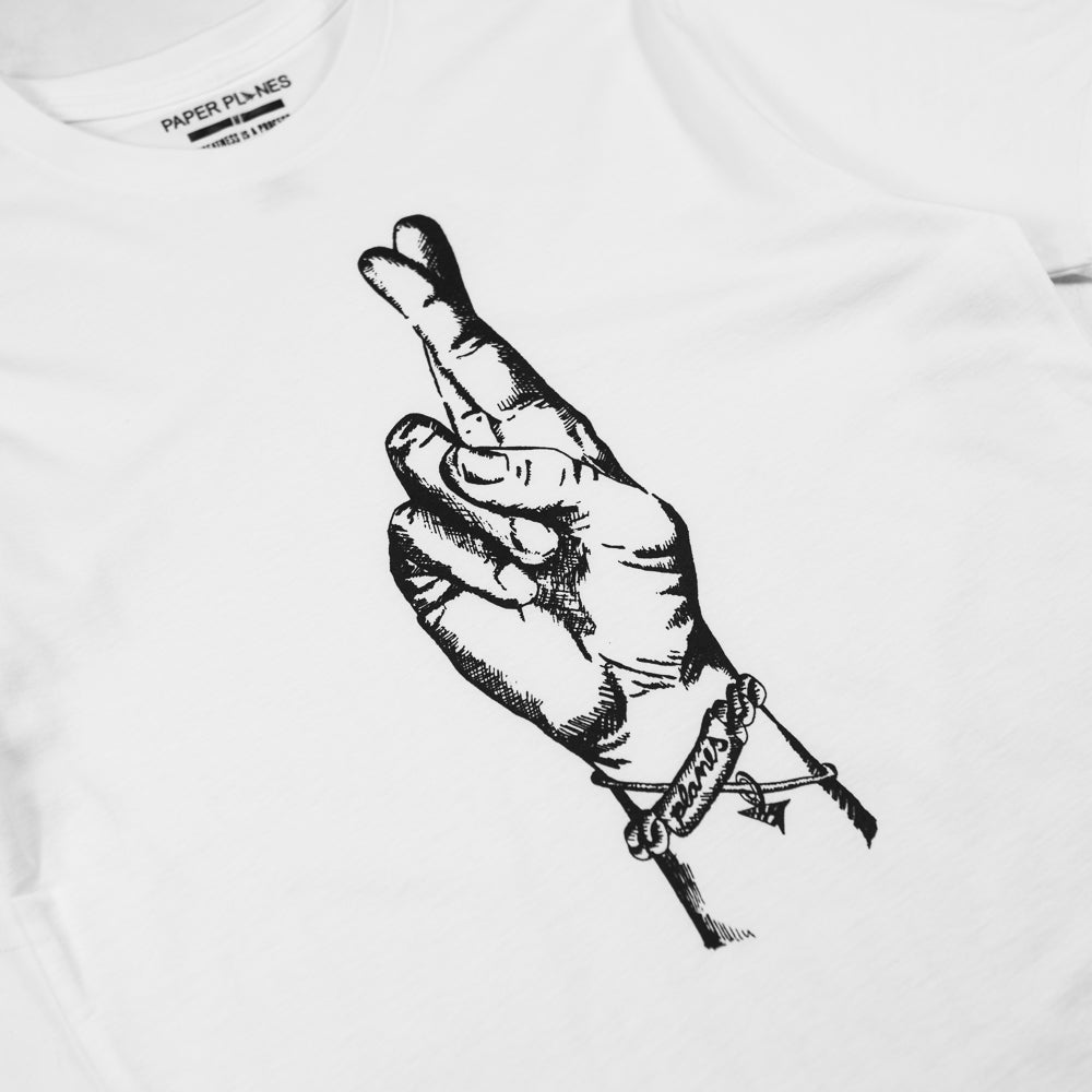 Fingers Crossed Tee (White)