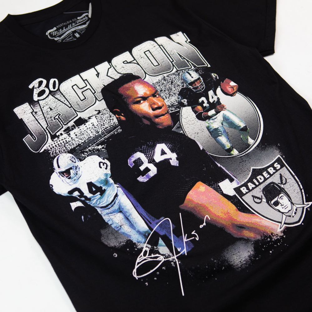 Legends Collage Tee Oakland Raiders Bo Jackson (Black)