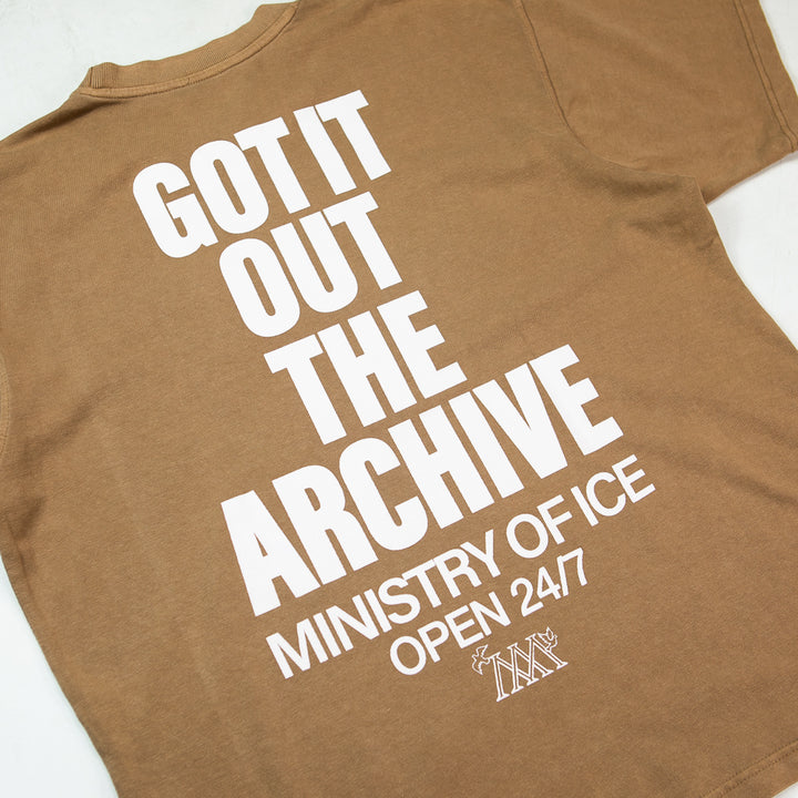 Ministry of Ice Tee (Vintage Gold)