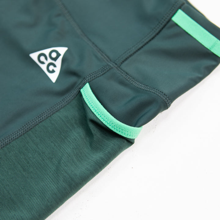 Wmns ACG "White Rapids" Dri-FIT Mid-Waisted 7" Biker Shorts (Vintage Grn/Spring Grn/Summit White)