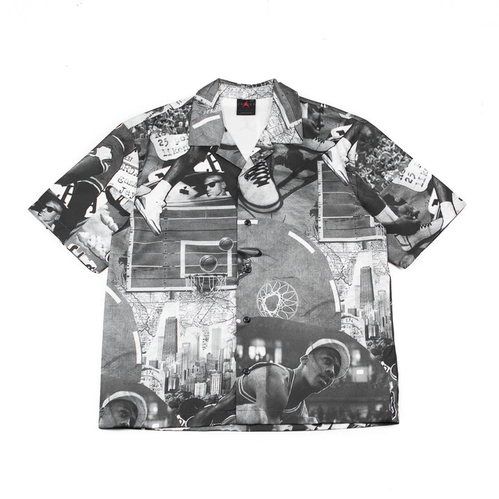 Jordan Essentials Printed Camp Top (Sail/Black)