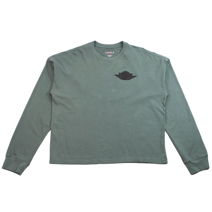 M J Wings Long Sleeve Tee (River Rock)