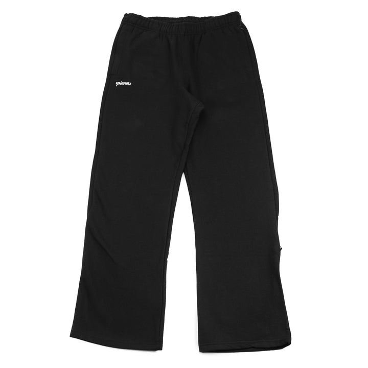 Planes Script Weld Open Hem Pant (Black)