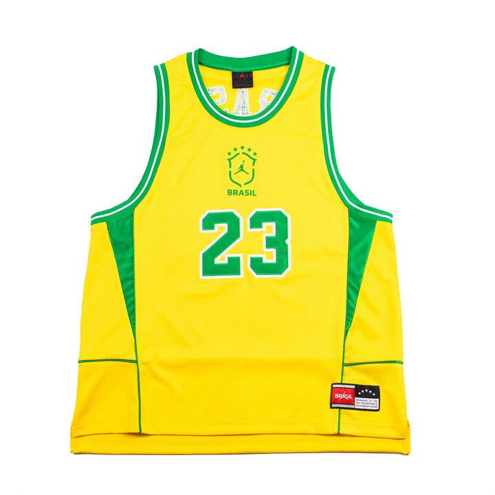 Jordan Essentials Men's Mesh Jersey (Varsity Maize/Lucky Green)