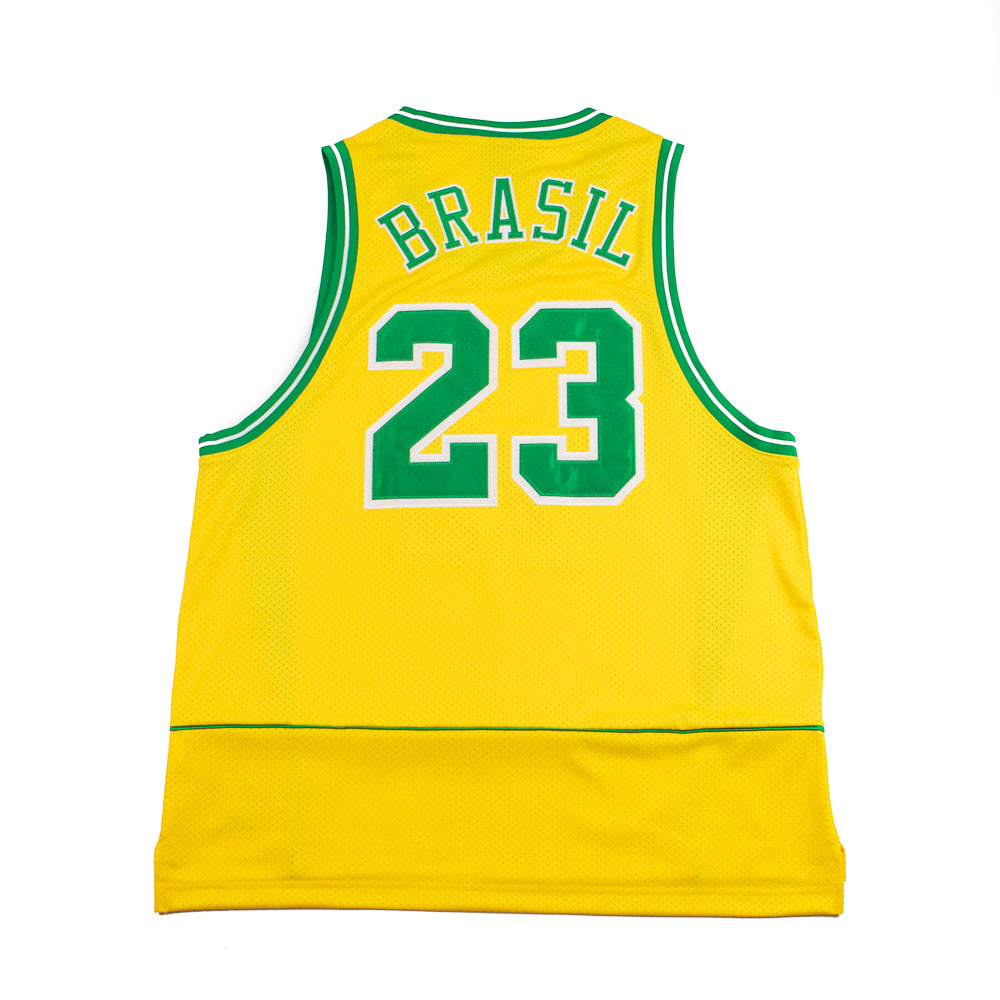 Jordan Essentials Men's Mesh Jersey (Varsity Maize/Lucky Green)