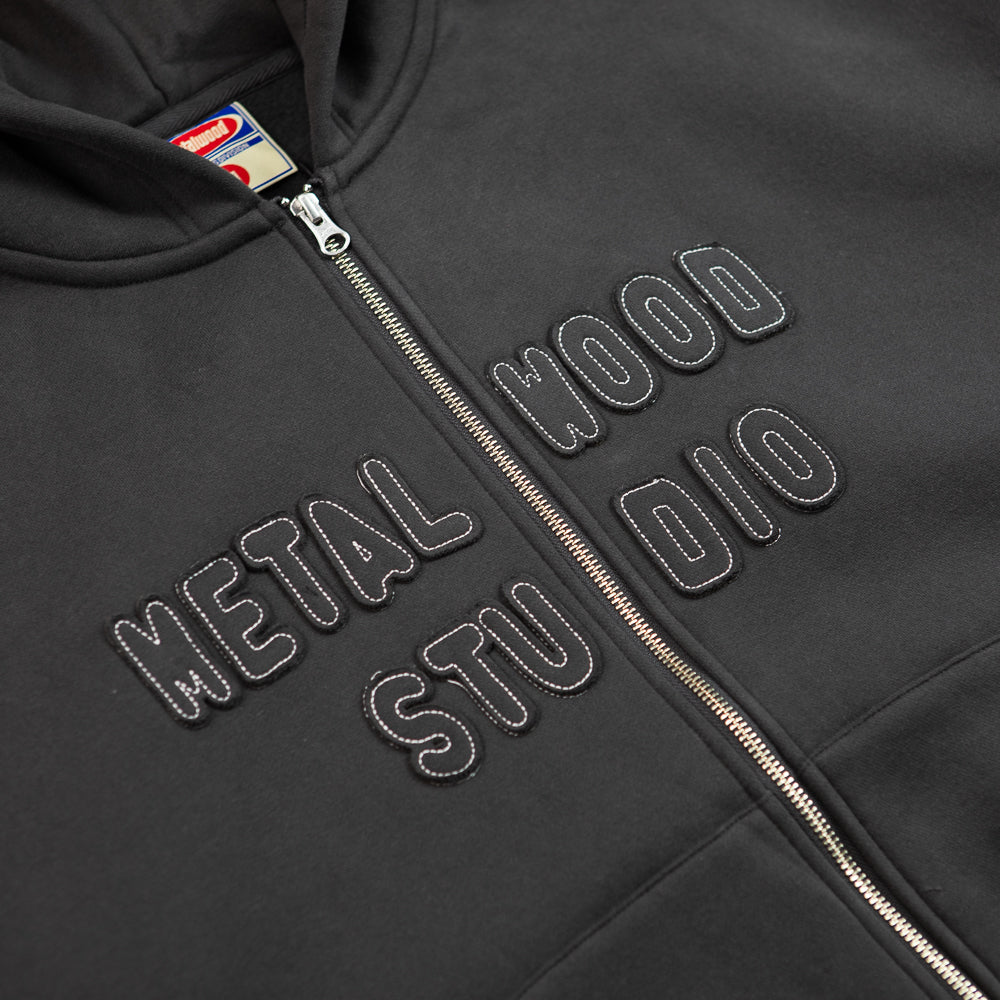 Cutie Zip Hooded Sweatshirt (Tar)