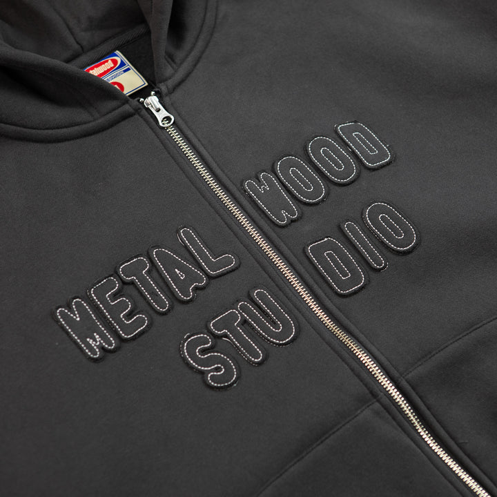 Cutie Zip Hooded Sweatshirt (Tar)