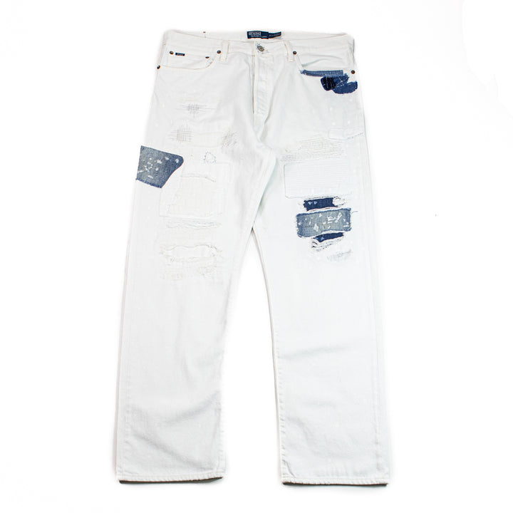 Heritage Straight Novelity Repair Rigid Denim Jean (Byrdcliffe)