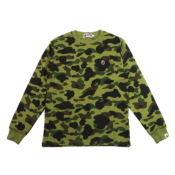 1st Camo One Point LS Tee (Green) – Corporate