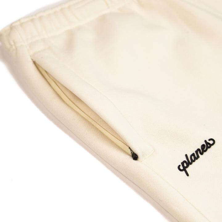 Planes Script Weld Open Bottom Sweatpant (Oatmeal)