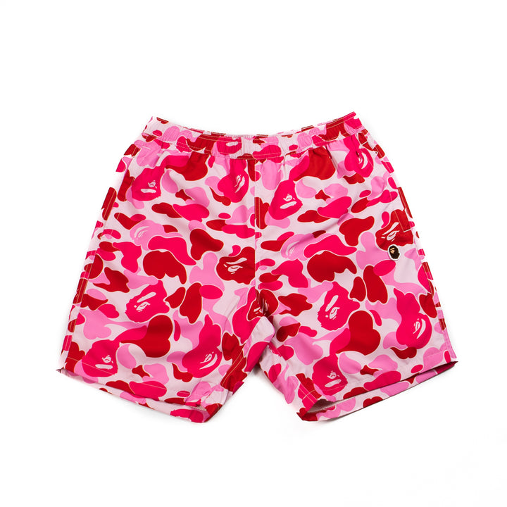 ABC Camo Ape Head One Point Beach Shorts (Pink)