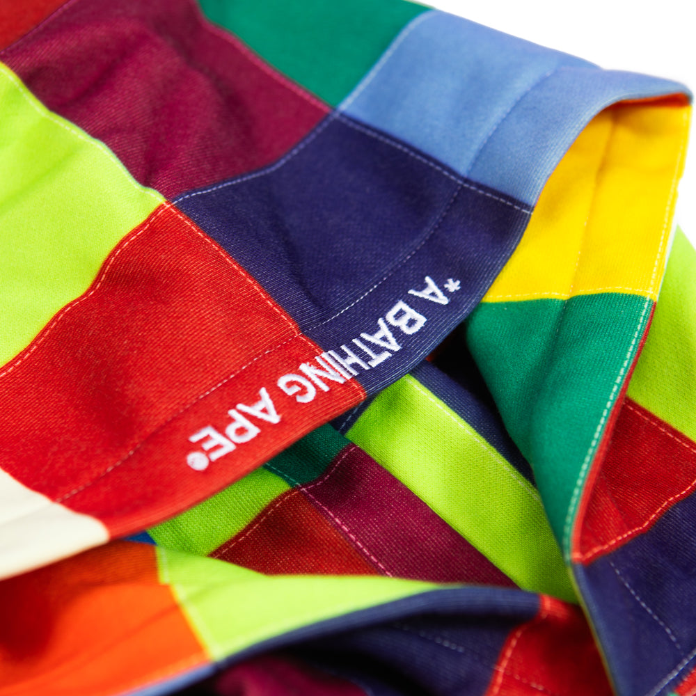 Multi Color Patchwork Pullover Hoodie (Multi)