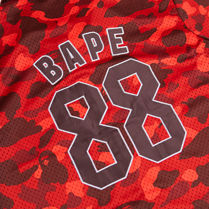 Color Camo Warm Up SS Shirt (Red)