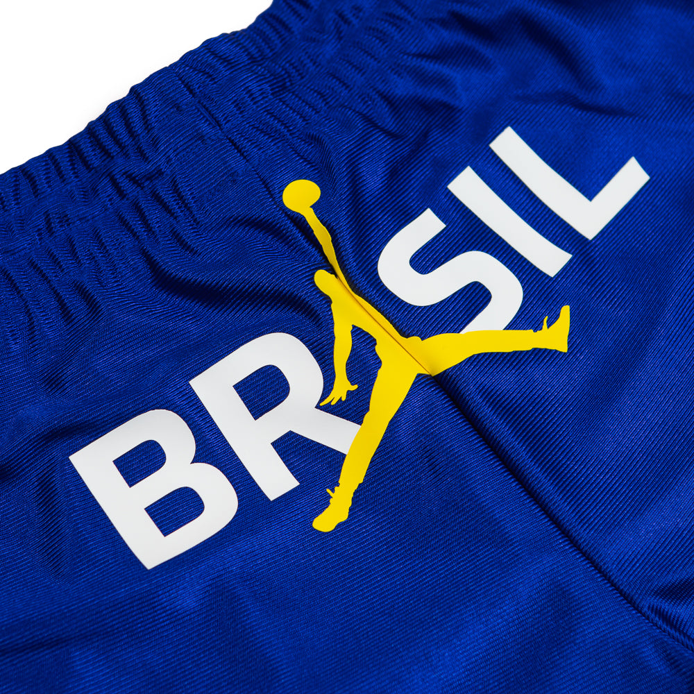 Jordan Brooklyn Women's Knit Brazil Shorts (Old Royal/Yellow Pulse)