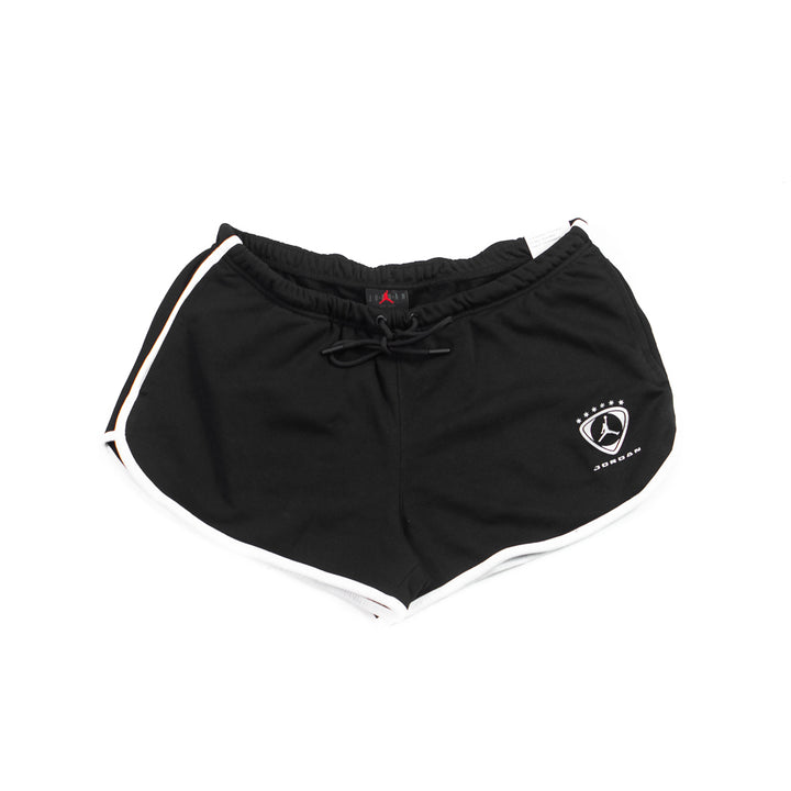 Wmns Jordan Brooklyn Fleece Shorts (Black/White/Metallic Silver)