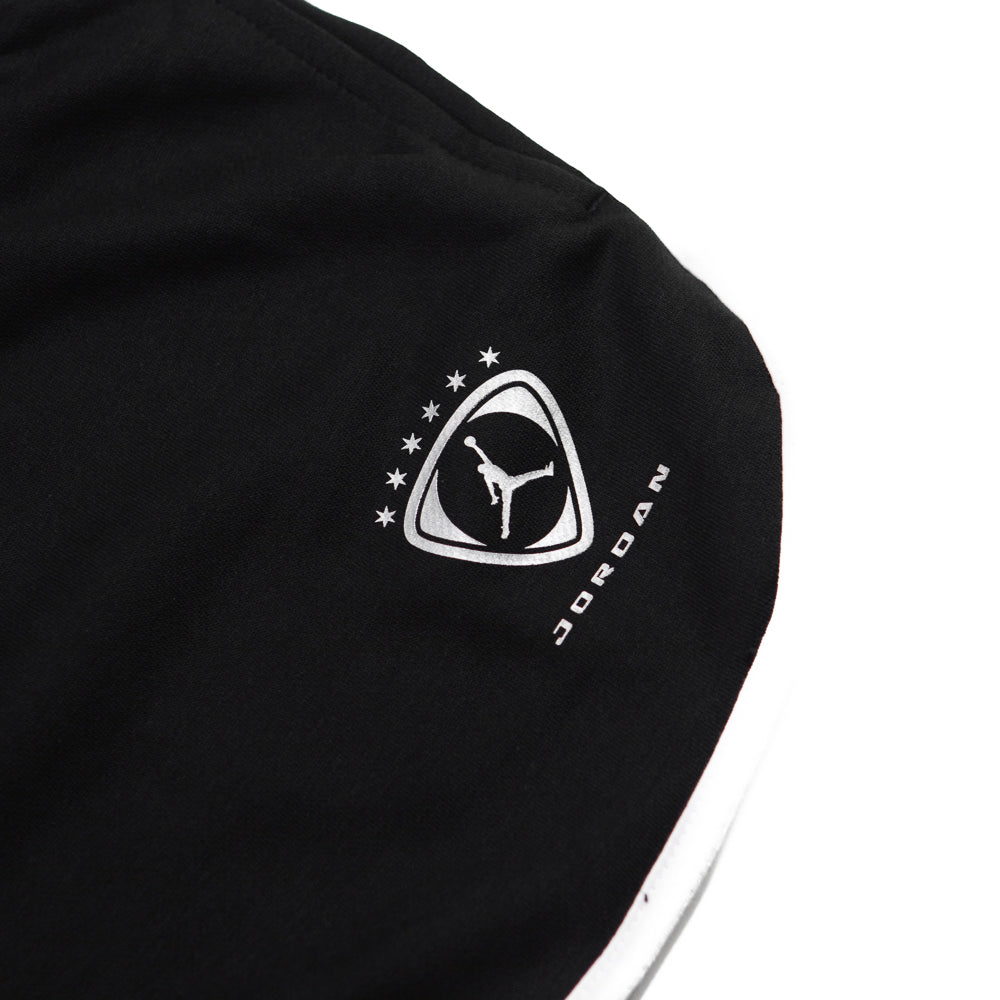 Wmns Jordan Brooklyn Fleece Shorts (Black/White/Metallic Silver)