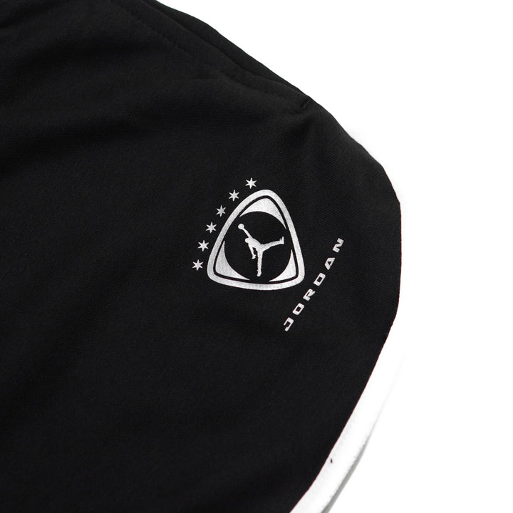 Wmns Jordan Brooklyn Fleece Shorts (Black/White/Metallic Silver)