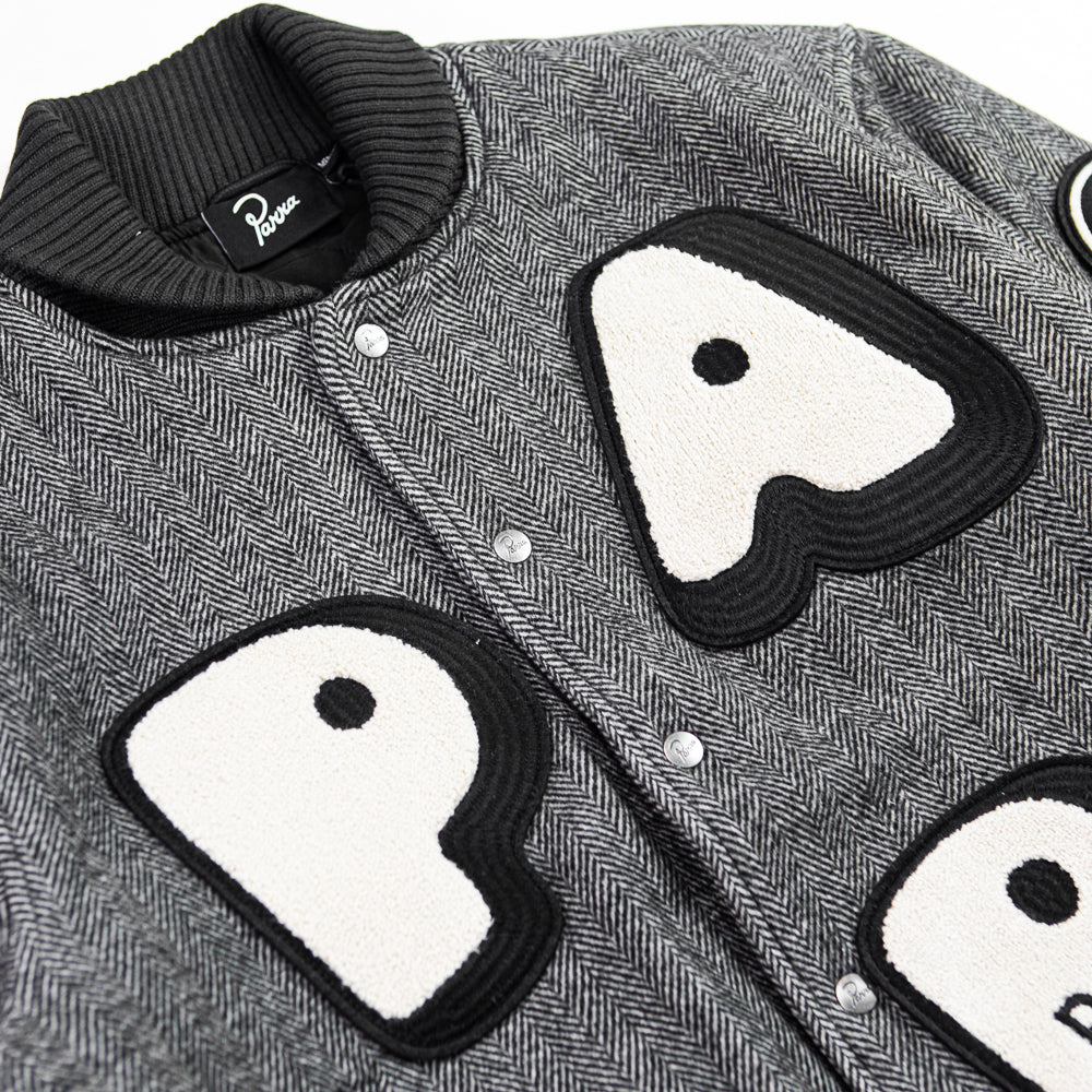 Rounded PAR Varsity Jacket (Dark Grey)