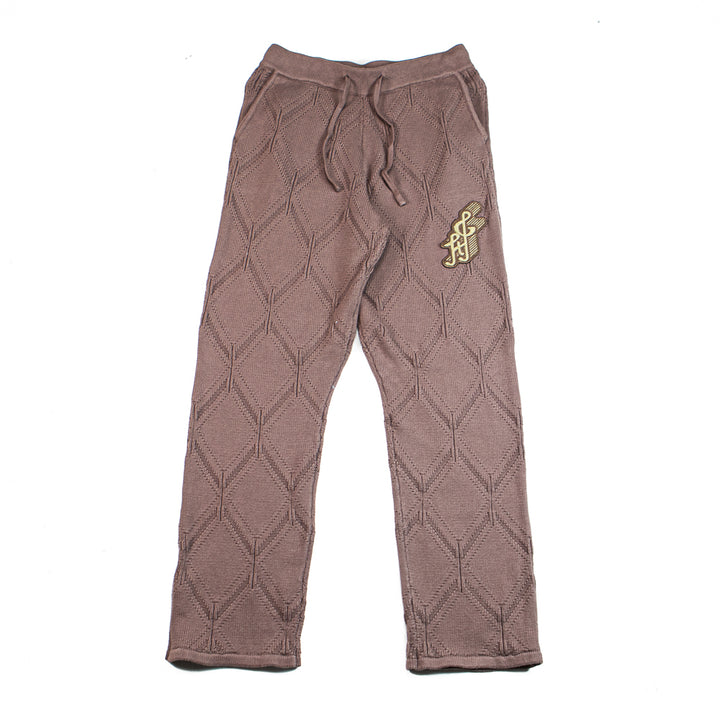 Diamond Knit Pant (Brown)