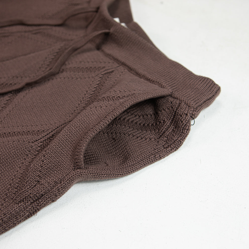 Diamond Knit Pant (Brown)