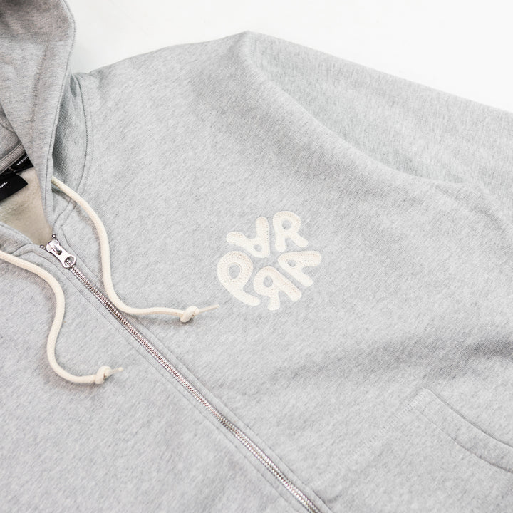 1976 Logo Zip Hooded Sweatshirt (Heather Grey)