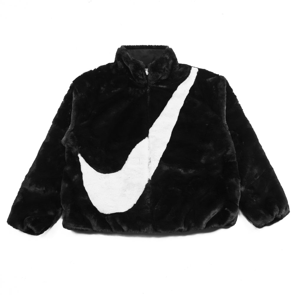 WMNS NSW Faux Fur Swoosh Jacket (Black) – Corporate