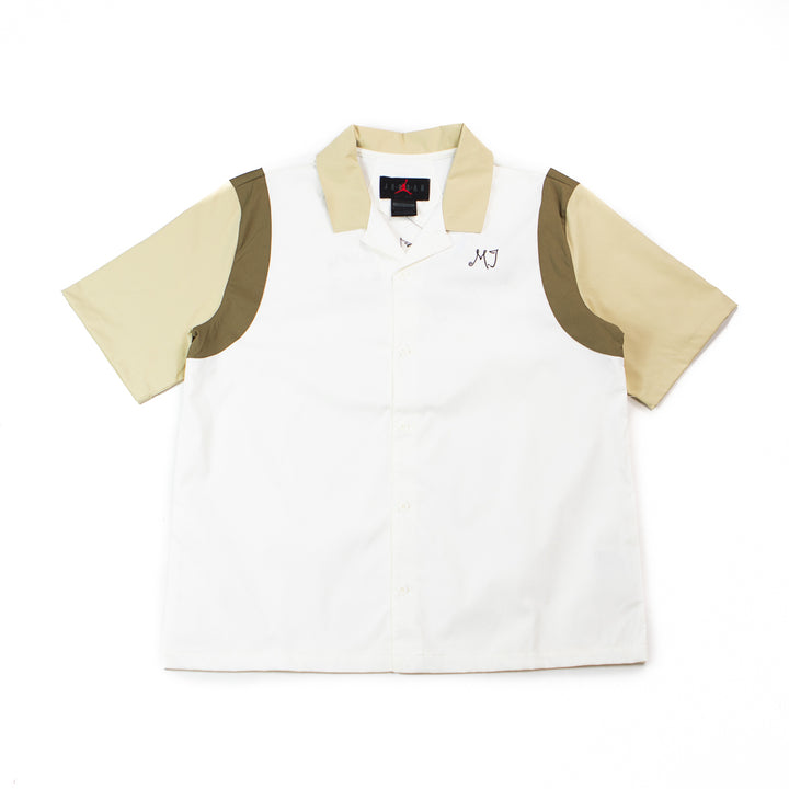 Wmns Jordan Button Down Shirt (Sail/Team Gold/Brown Kelp)