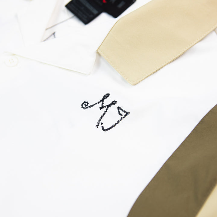 Wmns Jordan Button Down Shirt (Sail/Team Gold/Brown Kelp)