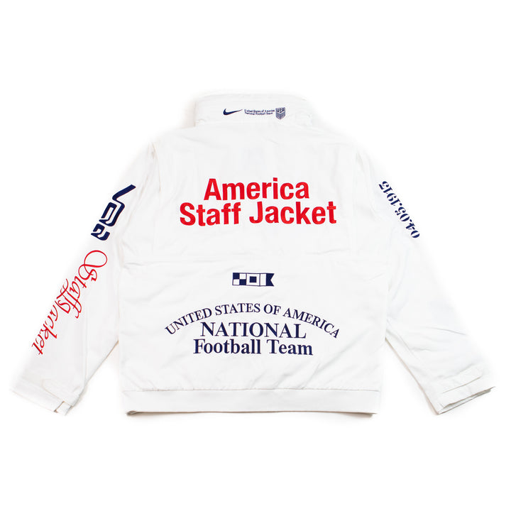 USA x VAA Men's Woven Staff Jacket (White/Deep Royal Blue)