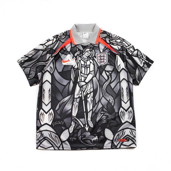 ウェア palace pro team Jersey grey England x Palace Men's Short-Sleeve Jersey (Pewter Grey/Bright