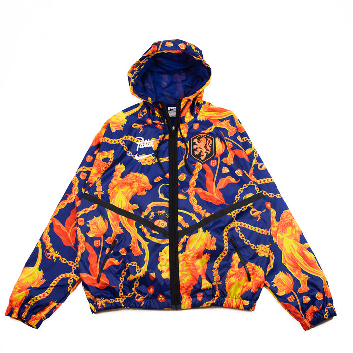 Netherlands x Patta Men's Anthem Jacket (Deep Royal Blue/White)