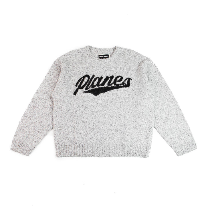 Planes Script Sweater Crew (Heather Grey)