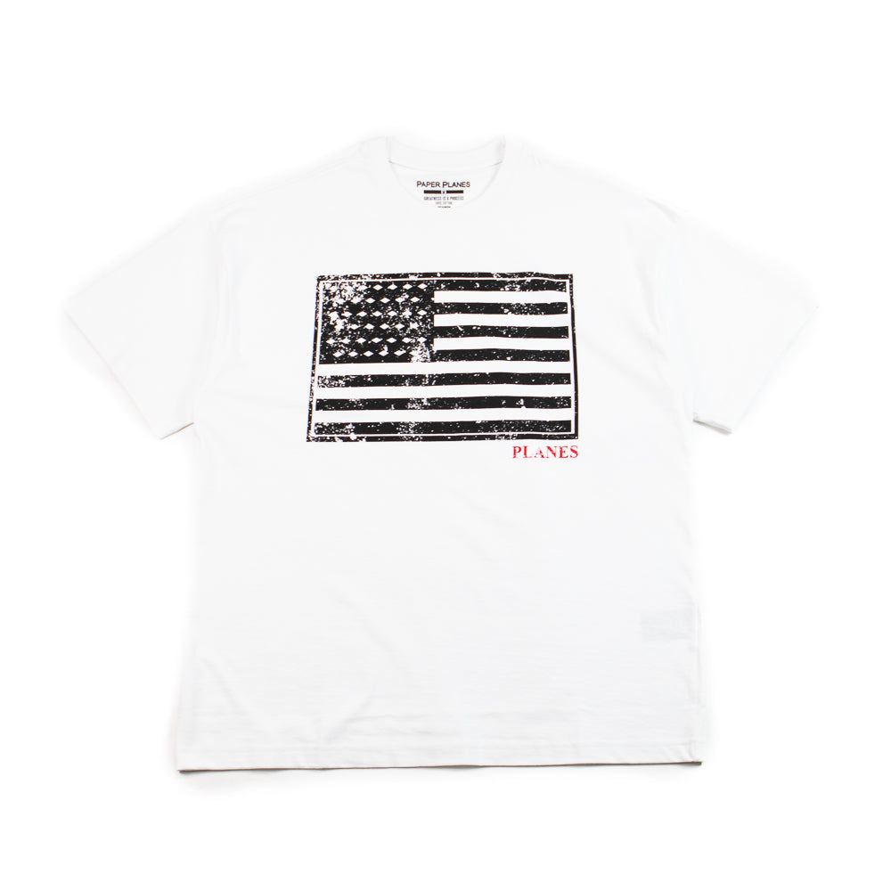 Planes Black Diamond Flag Tee (White)