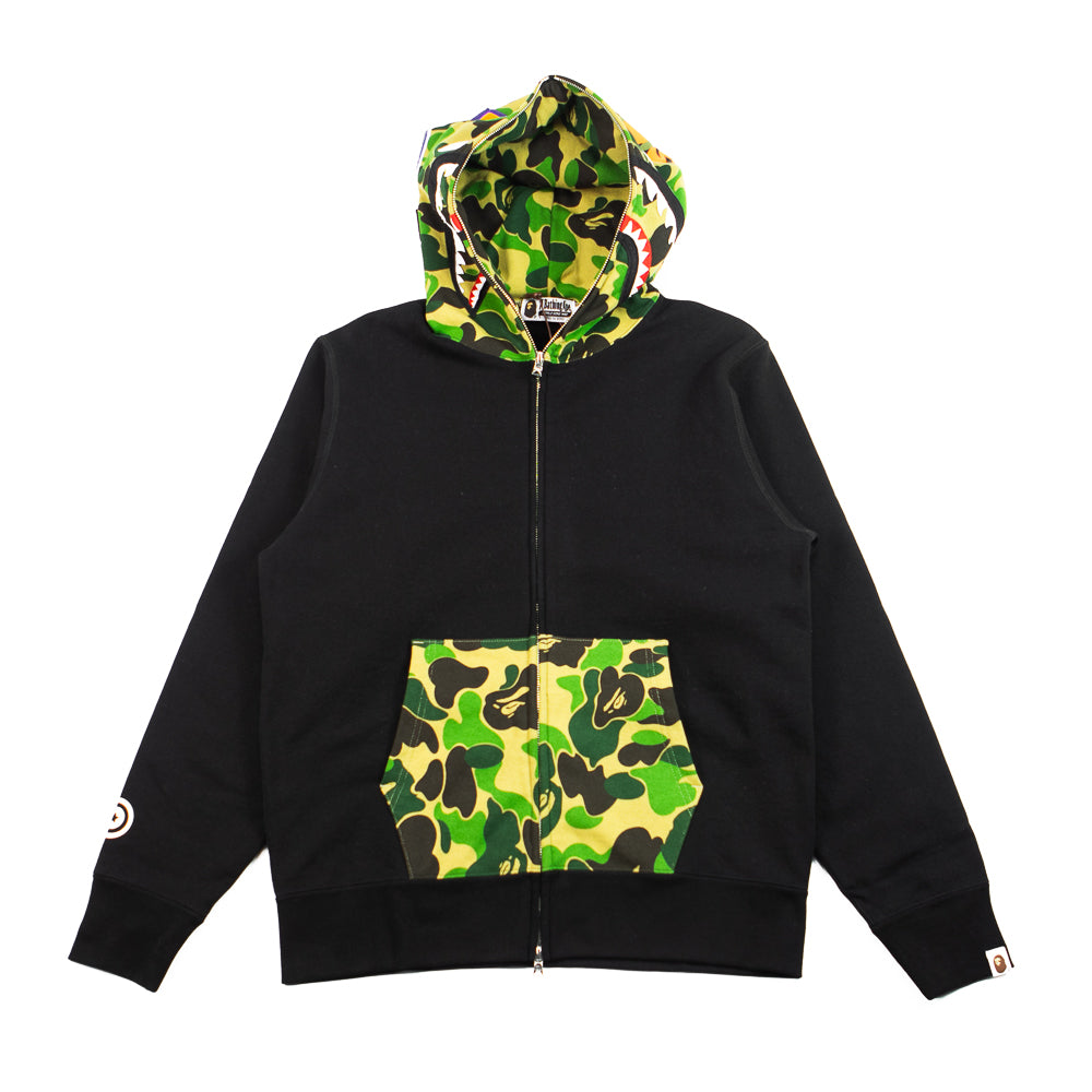 ABC Camo Shark Full Zip Hoodie (Black)