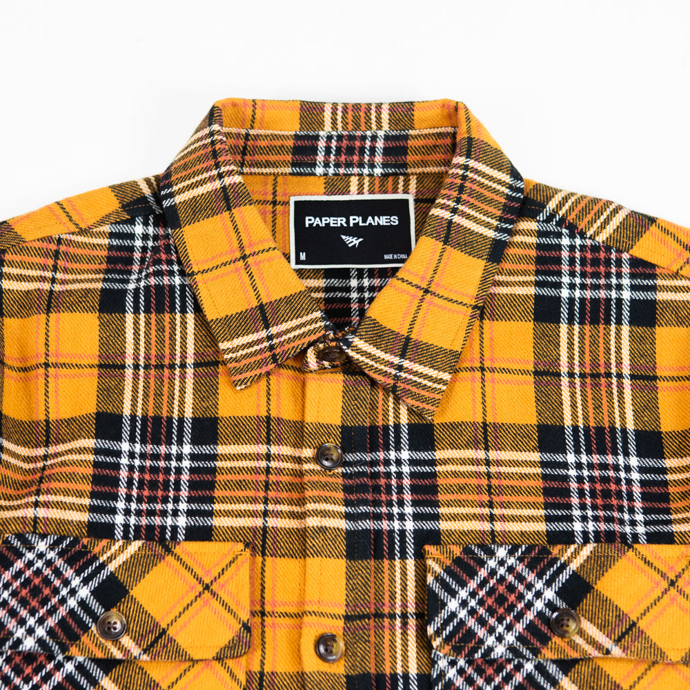 Heavy Flannel Field Shirt (Gold Plaid)