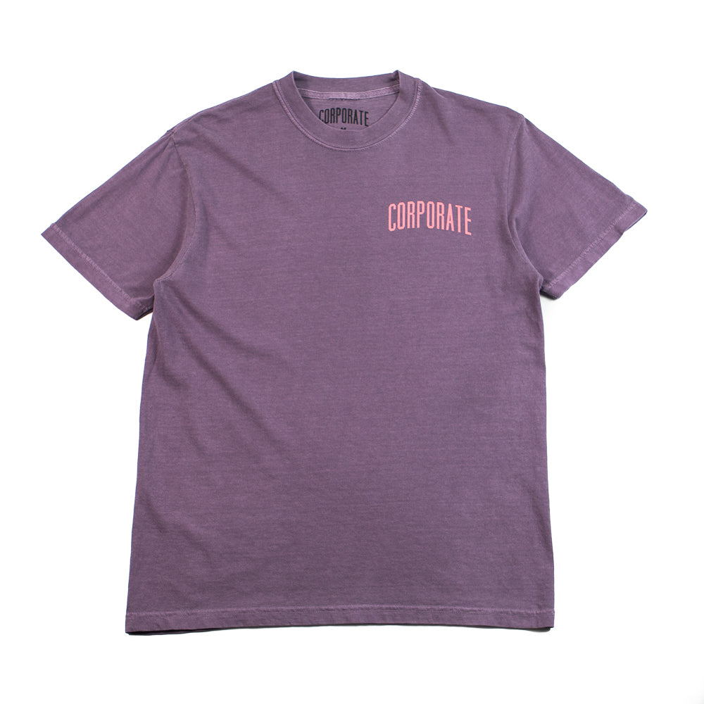 Corporate Standard Tee (Wine/Soft Pink)