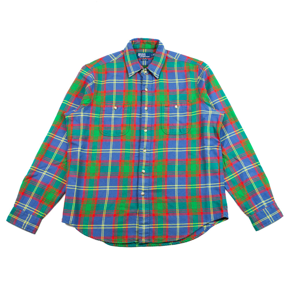 Woven-Sport Shirt (Blue/Green)